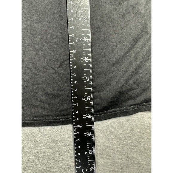 Eileen Fisher Stretch Knit Round Neck Sleeveless Slim Dress Black Petite Small - Picture 4 of 6